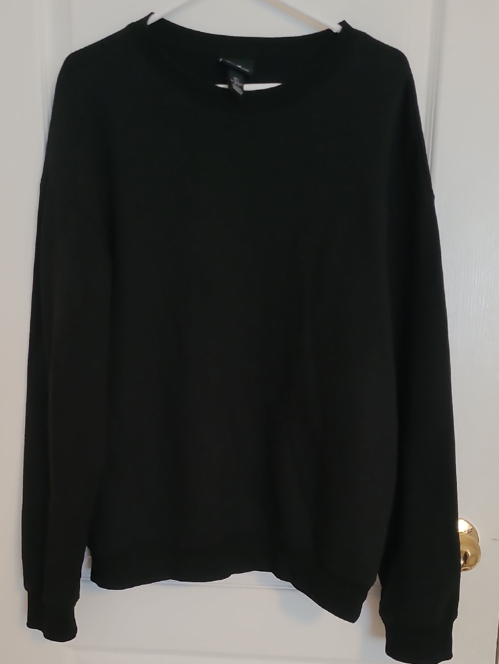 H&M Black Crewneck Sweater - Minimal Knit